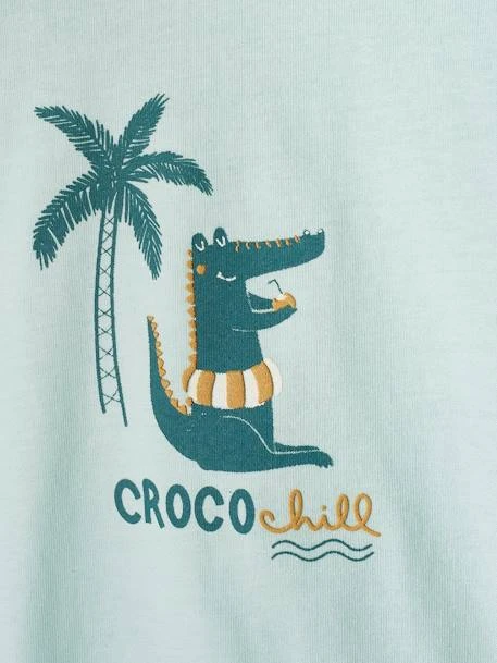 Short Sleeve Crocodile T-Shirt For Babies - Mint Green 4 Short Sleeve Crocodile T-Shirt For Babies - Mint Green - Image 2