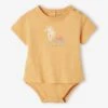 Short Sleeve Palm Tree Bodysuit Top For Babies - Pale Yellow 1 Short Sleeve Palm Tree Bodysuit Top For Babies - Pale Yellow -PETIT BATEAU Sales Store short sleeve palm tree bodysuit top for babies