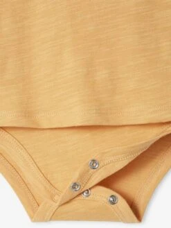 Short Sleeve Palm Tree Bodysuit Top For Babies - Pale Yellow -PETIT BATEAU Sales Store short sleeve palm tree bodysuit top for babies 2