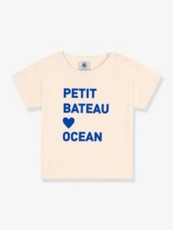 Short Sleeve T-Shirt In Organic Cotton, By PETIT BATEAU - Beige