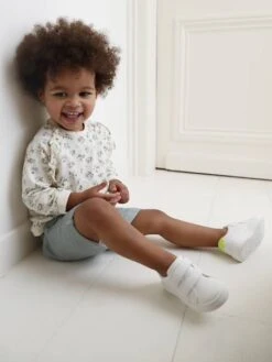 Shorts With Elasticated Waistband, For Babies - Green Medium Solid -PETIT BATEAU Sales Store shorts with elasticated waistband for babies 8