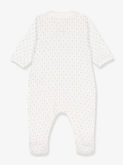 Sleepsuit In Organic Cotton, By Petit Bateau - White -PETIT BATEAU Sales Store sleepsuit in organic cotton by petit bateau 2