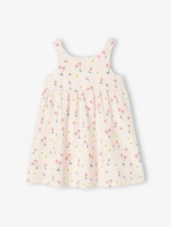 Sleeveless Dress For Babies - Pink Light All Over Printed -PETIT BATEAU Sales Store sleeveless dress for babies 14