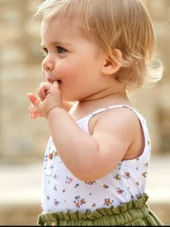 Striped Sleeveless Top With Fine Straps, For Babies - Multicoloured -PETIT BATEAU Sales Store striped sleeveless top with fine straps for babies 5