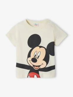 T-Shirt For Baby Boys, Mickey Mouse By Disney® - Ecru