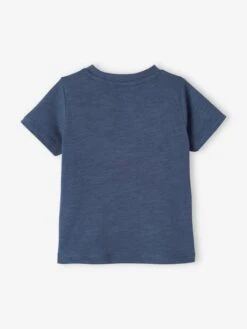 T-Shirt With Print, For Baby Boys - Blue Medium Solid With Design 14 T-Shirt With Print, For Baby Boys - Blue Medium Solid With Design -PETIT BATEAU Sales Store t shirt with print for baby boys 4