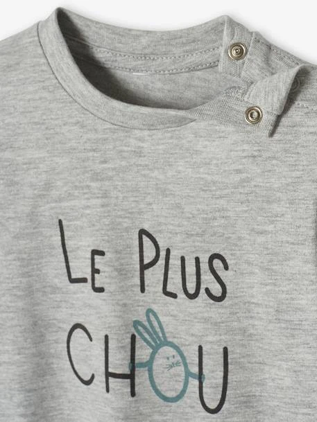 T-Shirt With Print, For Baby Boys - Blue Medium Solid With Design 9 T-Shirt With Print, For Baby Boys - Blue Medium Solid With Design - Image 7