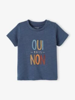 T-Shirt With Print, For Baby Boys - Marl Grey