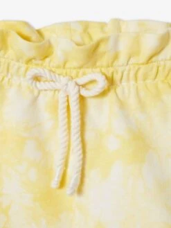 Tie-Dye Fleece Shorts For Babies - Pink Medium Solid -PETIT BATEAU Sales Store tie dye fleece shorts for babies 5