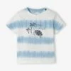 Tie & Dye Turtle T-Shirt For Babies - Sky Blue -PETIT BATEAU Sales Store tie dye turtle t shirt for babies
