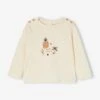 Top In Marl Cotton, For Babies - Ecru 2 Top In Marl Cotton, For Babies - Ecru -PETIT BATEAU Sales Store top in marl cotton for babies