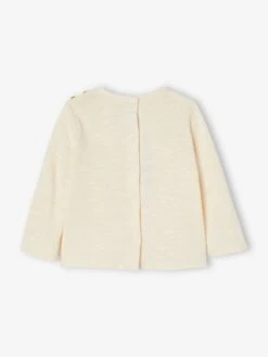 Top In Marl Cotton, For Babies - Ecru -PETIT BATEAU Sales Store top in marl cotton for babies 2