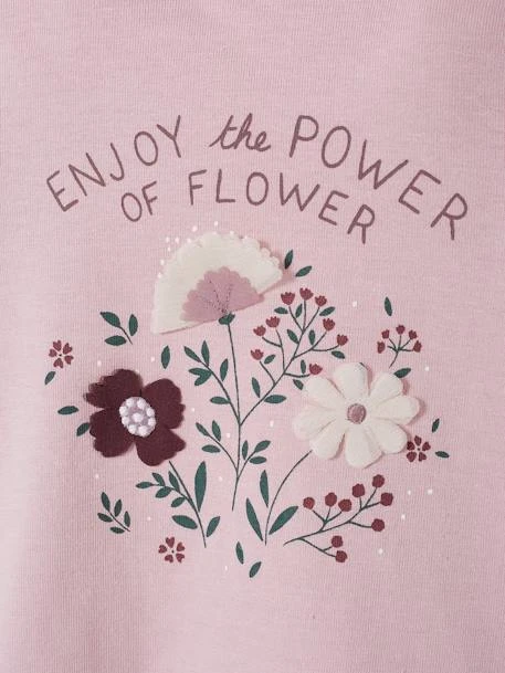 Top With Flowers In Relief For Babies - Purple Medium Solid With Desig 4 Top With Flowers In Relief For Babies - Purple Medium Solid With Desig - Image 2