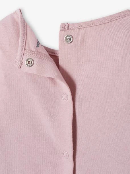 Top With Flowers In Relief For Babies - Purple Medium Solid With Desig 5 Top With Flowers In Relief For Babies - Purple Medium Solid With Desig - Image 3