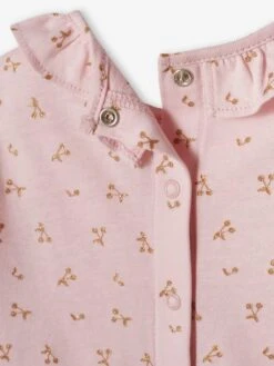 Top With Frill On The Neckline, For Baby Girls - White/print -PETIT BATEAU Sales Store top with frill on the neckline for baby girls 12