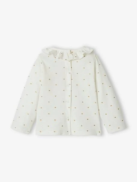 Top With Frill On The Neckline, For Baby Girls - Pale Pink 11 Top With Frill On The Neckline, For Baby Girls - Pale Pink - Image 9