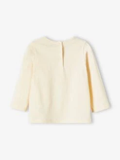 Top With Heart Pocket & Strawberries, For Baby Girls - Grey Green 15 Top With Heart Pocket & Strawberries, For Baby Girls - Grey Green -PETIT BATEAU Sales Store top with heart pocket strawberries for baby girls 3