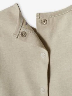 Top With Heart Pocket & Strawberries, For Baby Girls - Grey Green 18 Top With Heart Pocket & Strawberries, For Baby Girls - Grey Green -PETIT BATEAU Sales Store top with heart pocket strawberries for baby girls 6