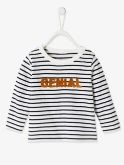 Top With Message For Baby Boys - Green -PETIT BATEAU Sales Store top with message for baby boys 1