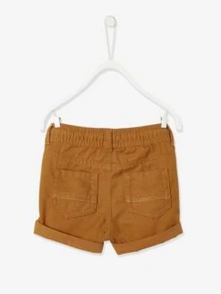 Twill Shorts With Elasticated Waistband, For Baby Boys - Brown 13 Twill Shorts With Elasticated Waistband, For Baby Boys - Brown -PETIT BATEAU Sales Store twill shorts with elasticated waistband for baby boys 11