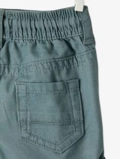 Twill Shorts With Elasticated Waistband, For Baby Boys - Grey Anthracite -PETIT BATEAU Sales Store twill shorts with elasticated waistband for baby boys 8