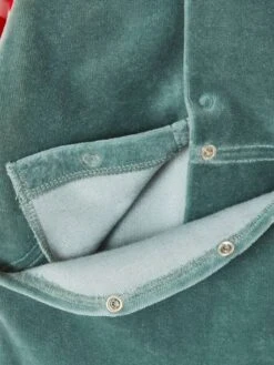 Unisex Christmas Set, Sleepsuit + Beanie, For Babies - Green -PETIT BATEAU Sales Store unisex christmas set sleepsuit beanie for babies 5