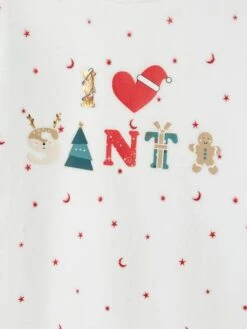 Velour Christmas Sleepsuit For Babies - White/print -PETIT BATEAU Sales Store velour christmas sleepsuit for babies 2