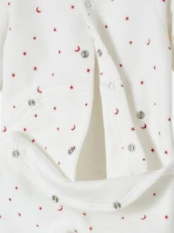 Velour Christmas Sleepsuit For Babies - White/print -PETIT BATEAU Sales Store velour christmas sleepsuit for babies 4