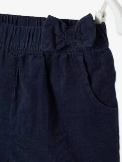 Velour Shorts For Babies - Dark Blue -PETIT BATEAU Sales Store velour shorts for babies 4