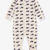 Velour Sleepsuit By Petit Bateau - Beige -PETIT BATEAU Sales Store velour sleepsuit by petit bateau 3