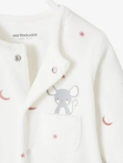 Velour Sleepsuit, Press Studs On The Front, For Babies - White 8 Velour Sleepsuit, Press Studs On The Front, For Babies - White -PETIT BATEAU Sales Store velour sleepsuit press studs on the front for babies 2