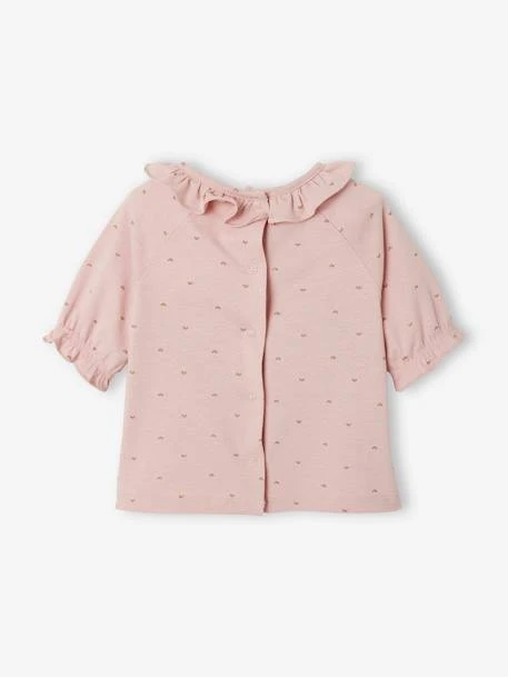 Wide Neck Top For Babies - Pink Light All Over Printed 10 Wide Neck Top For Babies - Pink Light All Over Printed - Image 8
