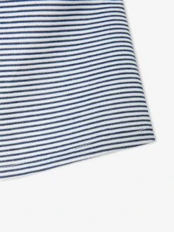 Wide Skirt In Ottoman Fabric For Babies - Blue Dark Striped -PETIT BATEAU Sales Store wide skirt in ottoman fabric for babies 3