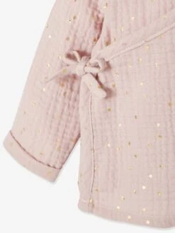 Wrap-Over Jacket In Cotton Gauze For Newborn Baby - Light Pink/print 6 Wrap-Over Jacket In Cotton Gauze For Newborn Baby - Light Pink/print -PETIT BATEAU Sales Store wrap over jacket in cotton gauze for newborn baby 1